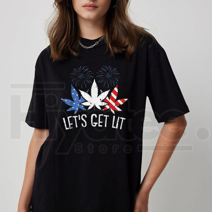 Star-Spangled Stoner T-Shirt – Funny 4th of July Weed Graphic Tee