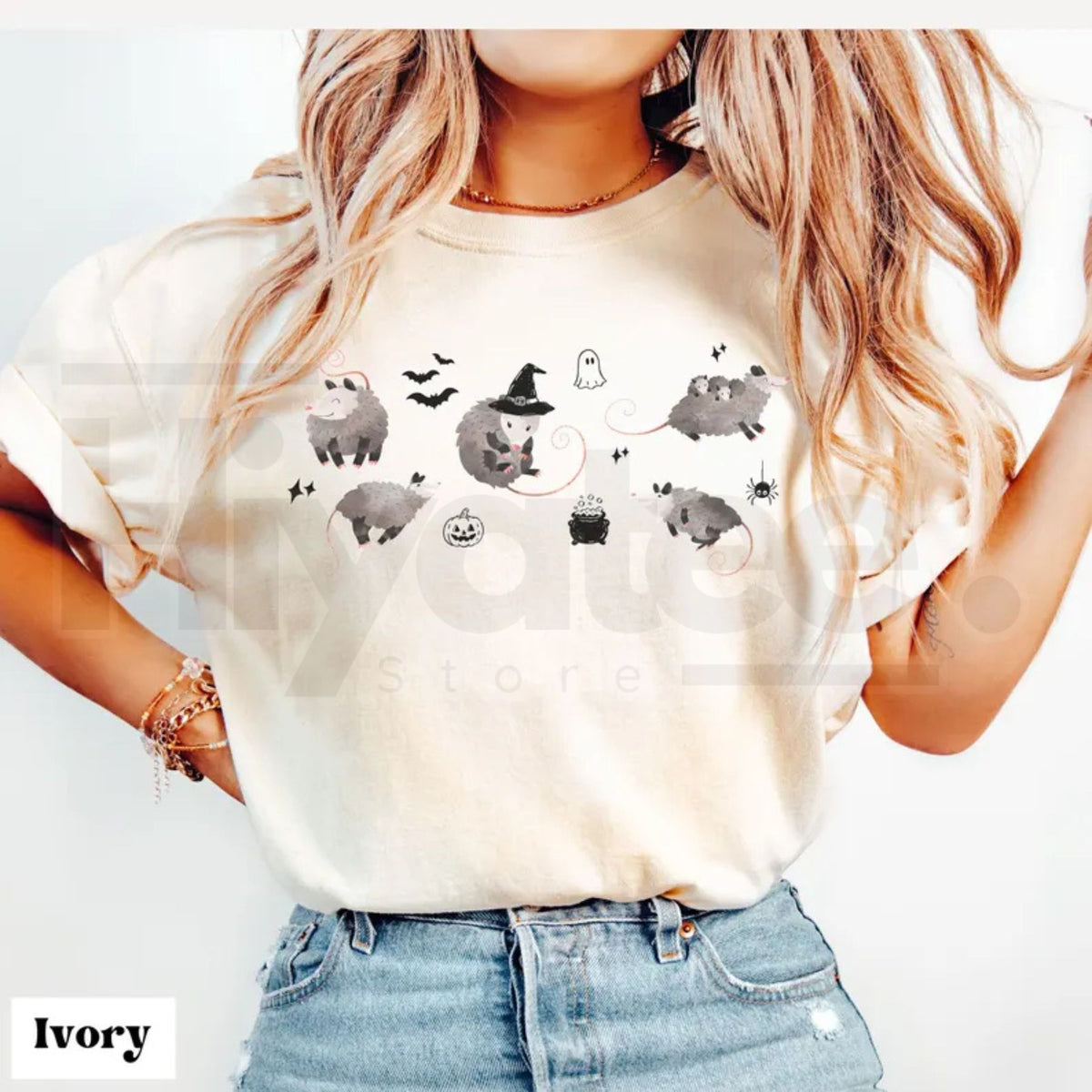 Comfort Colors Possum Shirt Halloween Opossum Cute Spooky Animal Graphic Tee