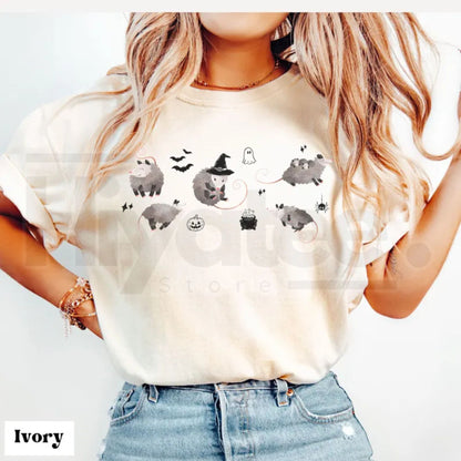 Comfort Colors Possum Shirt Halloween Opossum Cute Spooky Animal Graphic Tee