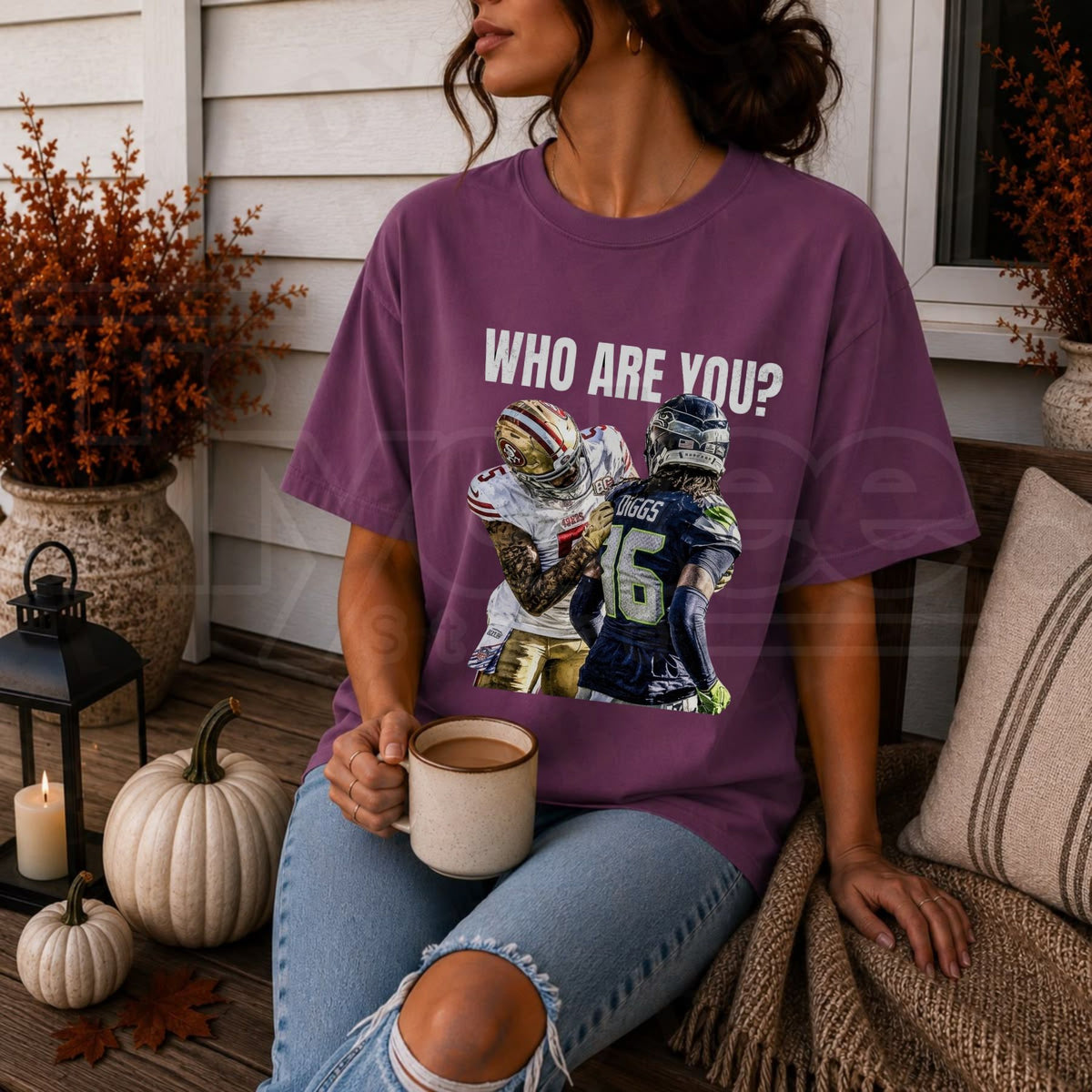 Comfort Colors Mike Evans Football T-Shirt – Who Are You Wide Receiver Graphic Tee