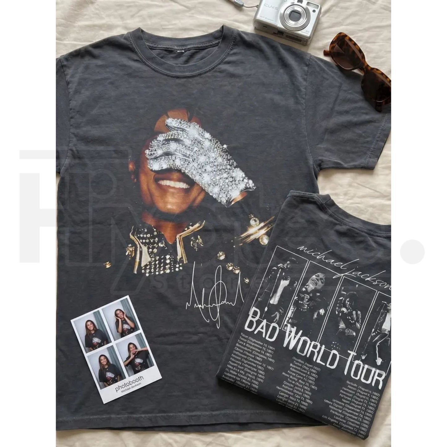 Comfort Colors® Michael Jackson Vintage 90s Shirt – Bad World Tour 2-Sided Graphic Tee