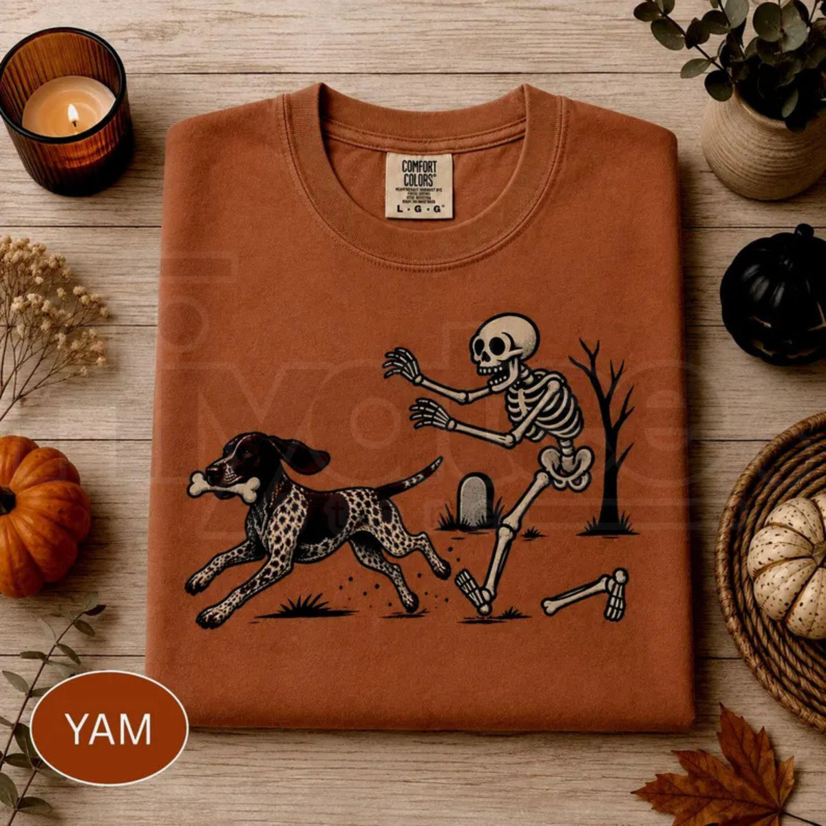 Comfort Colors Funny Halloween GSP German Shorthaired Pointer Tee