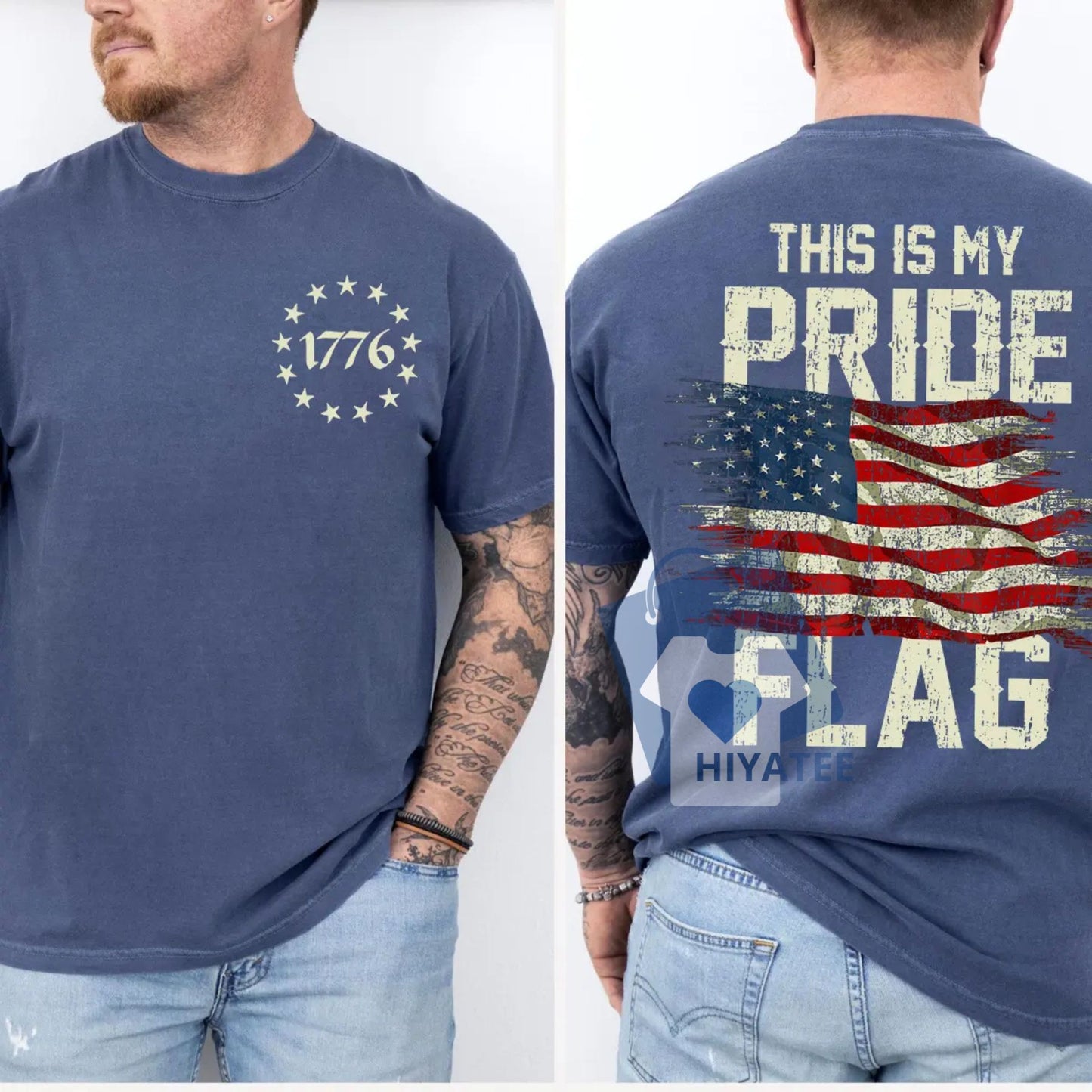1776 T-Shirt – This Is My Pride Flag Patriotic Tee
