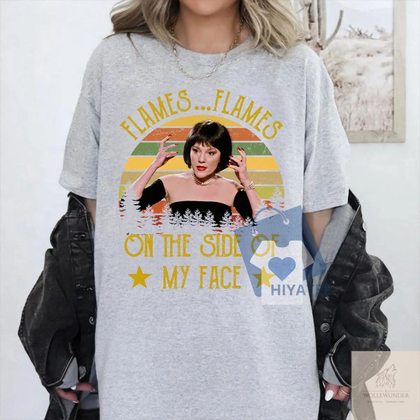 Clue 1985 Movie Shirt – “Flames On The Side Of My Face” Quote Tee, Retro Film T-Shirt for Classic Movie Fans