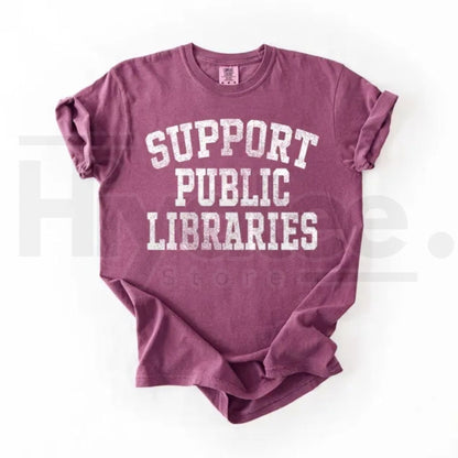 Comfort Colors Library Support Public Libraries Librarian Tee
