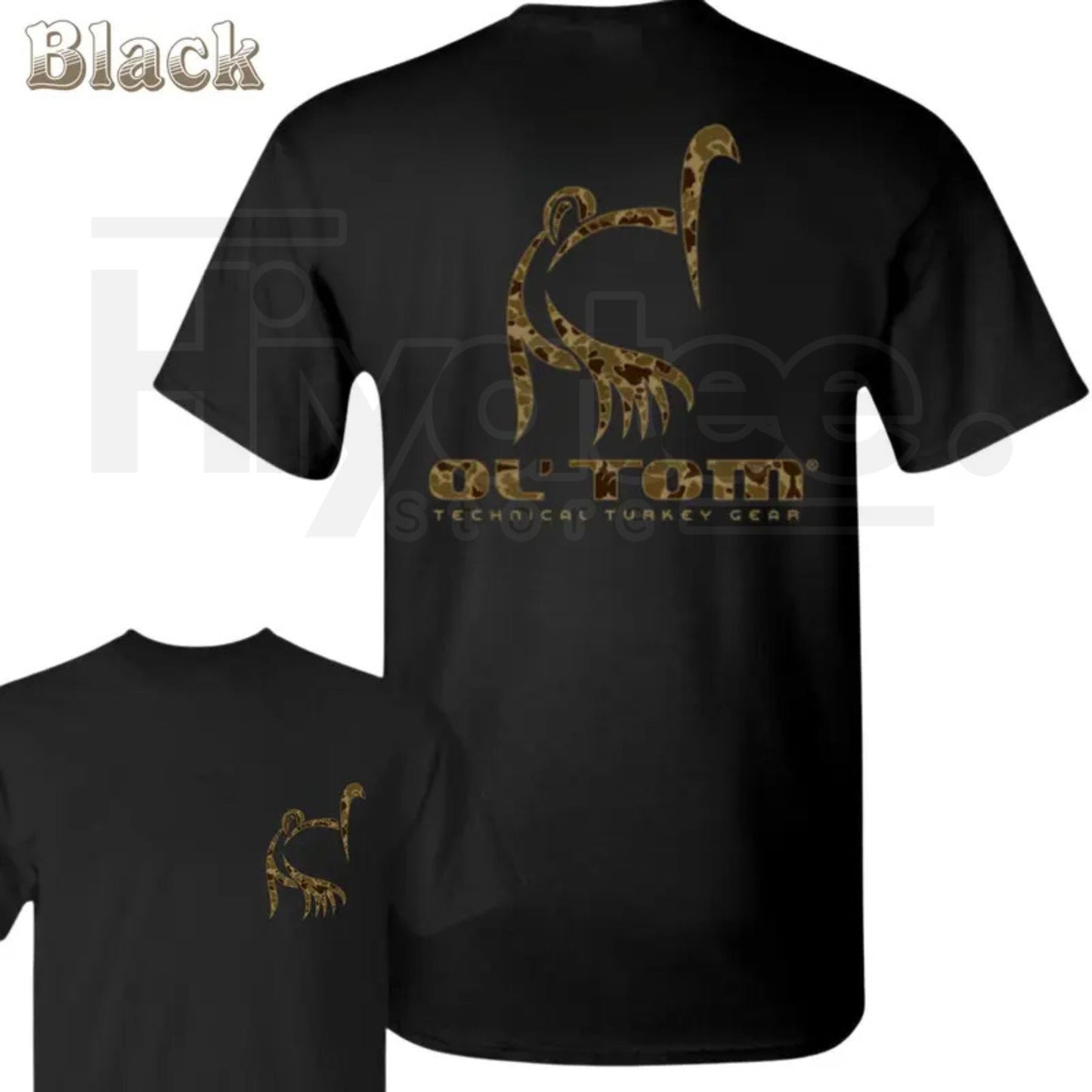 "Camo Turkey" – Front & Back Hunting Lifestyle Graphic Top