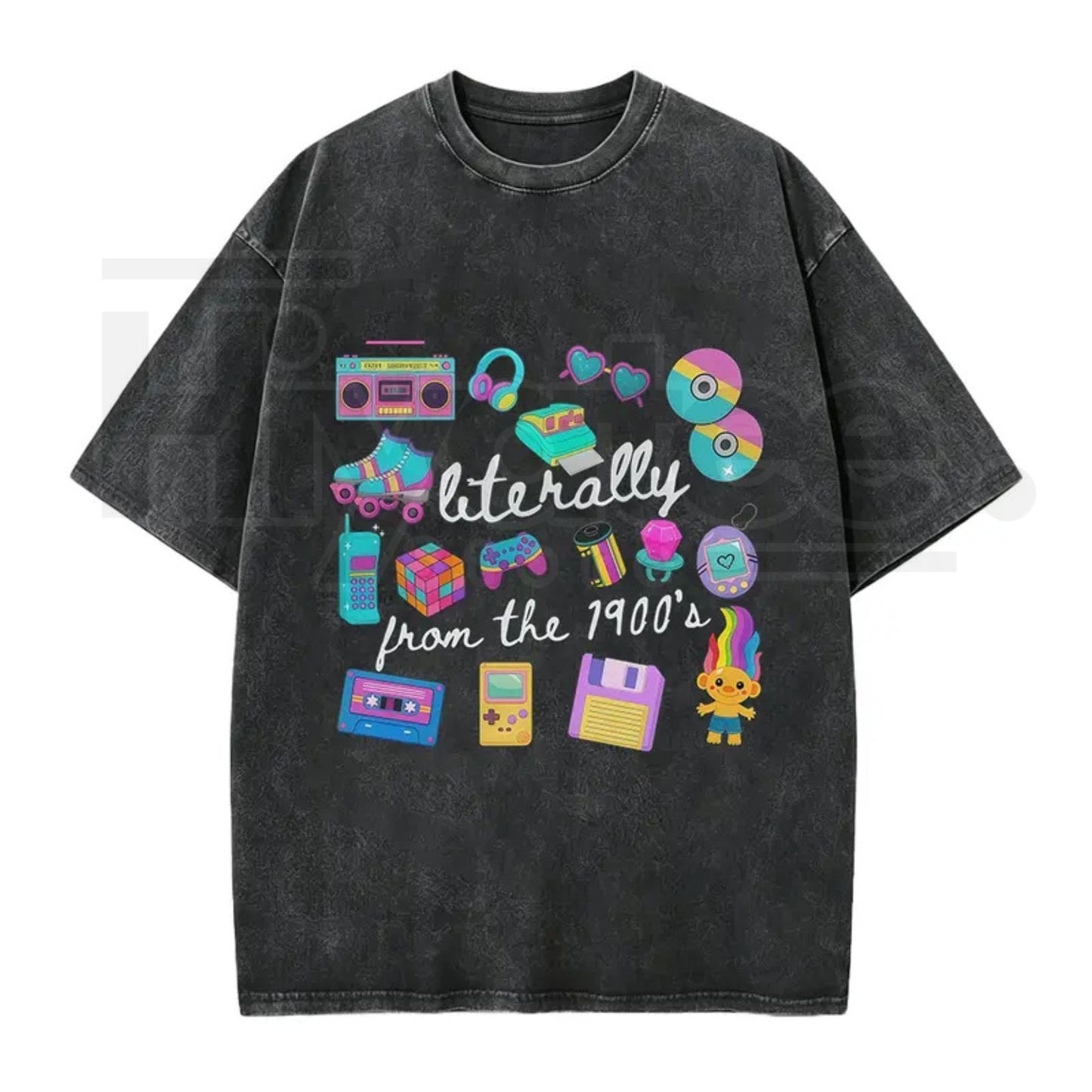 Literally From The 1900s Vintage T-Shirt – Funny Retro 90s Meme Graphic Tee