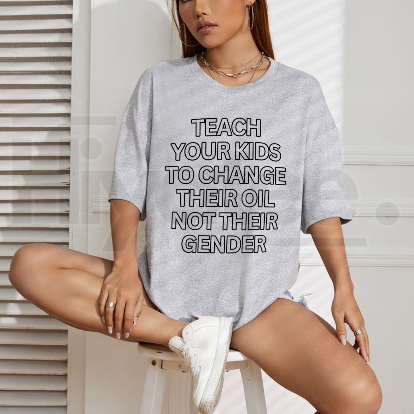 Teach Your Kids to Change Their Oil T-Shirt – Sarcastic Statement Tee