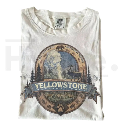 Comfort Colors Retro Yellowstone National Park Vintage 90s T-Shirt