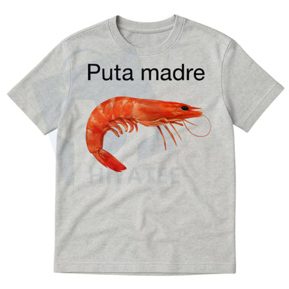Unhinged Shrimp Meme Graphic Tee – Absurdist Internet Humor Viral Shrimp Joke Shirt