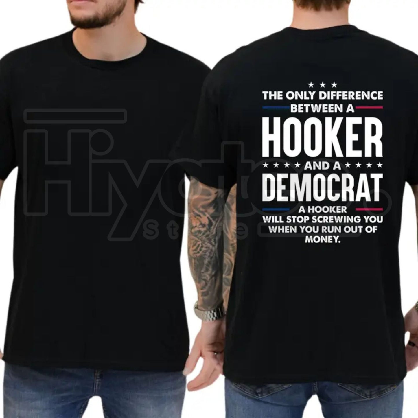 "The Only Difference" – Bold Sarcastic Political Parody Unisex Top