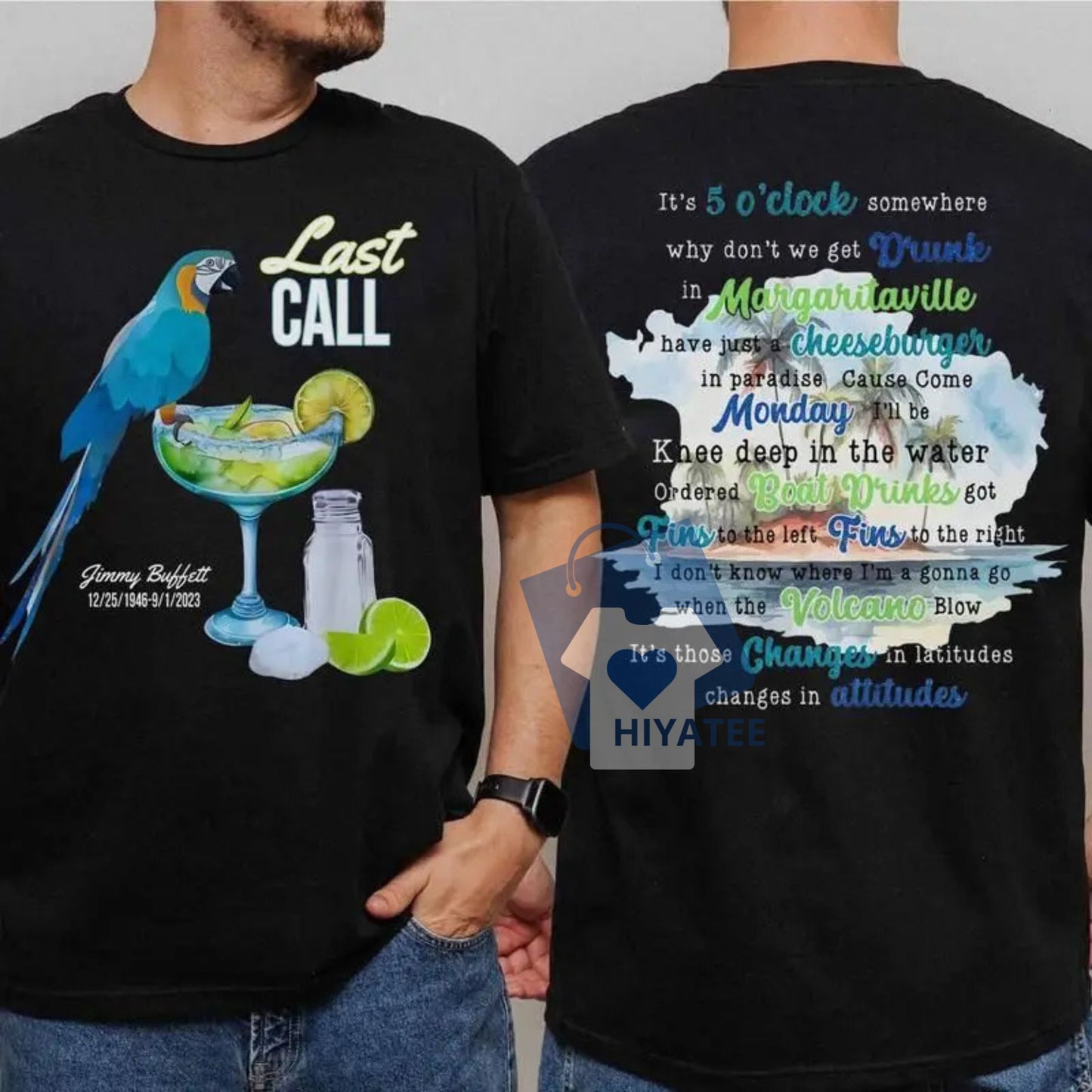 Jimmy B. Double-Sided Margaritaville Shirt – Outlaw Country Music T-Shirt, Unisex Cotton Buffett Merch