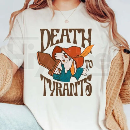 Retro RobinHHHood T-Shirt – Skippy Rabbit Death To Tyrants Graphic Tee