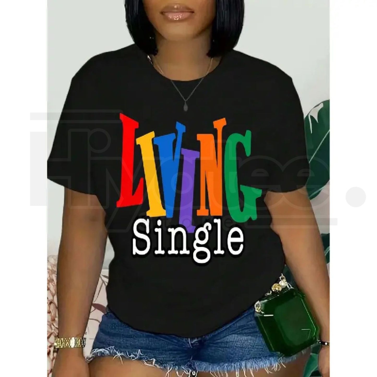 "Living Single" – Retro 90s Sitcom Bright Colored Graphic Top