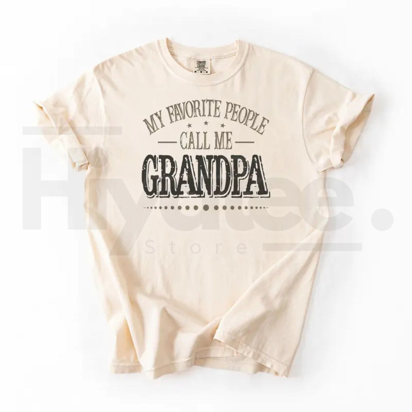 Custom Comfort Colors My Favorite People Call Me Papa Shirt – Personalized Dad Grandfather T-Shirt, Father's Day Gift