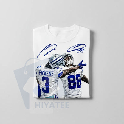 CeeDee Lamb and George Pickens Graphic T-Shirt – Football Fan Street Style
