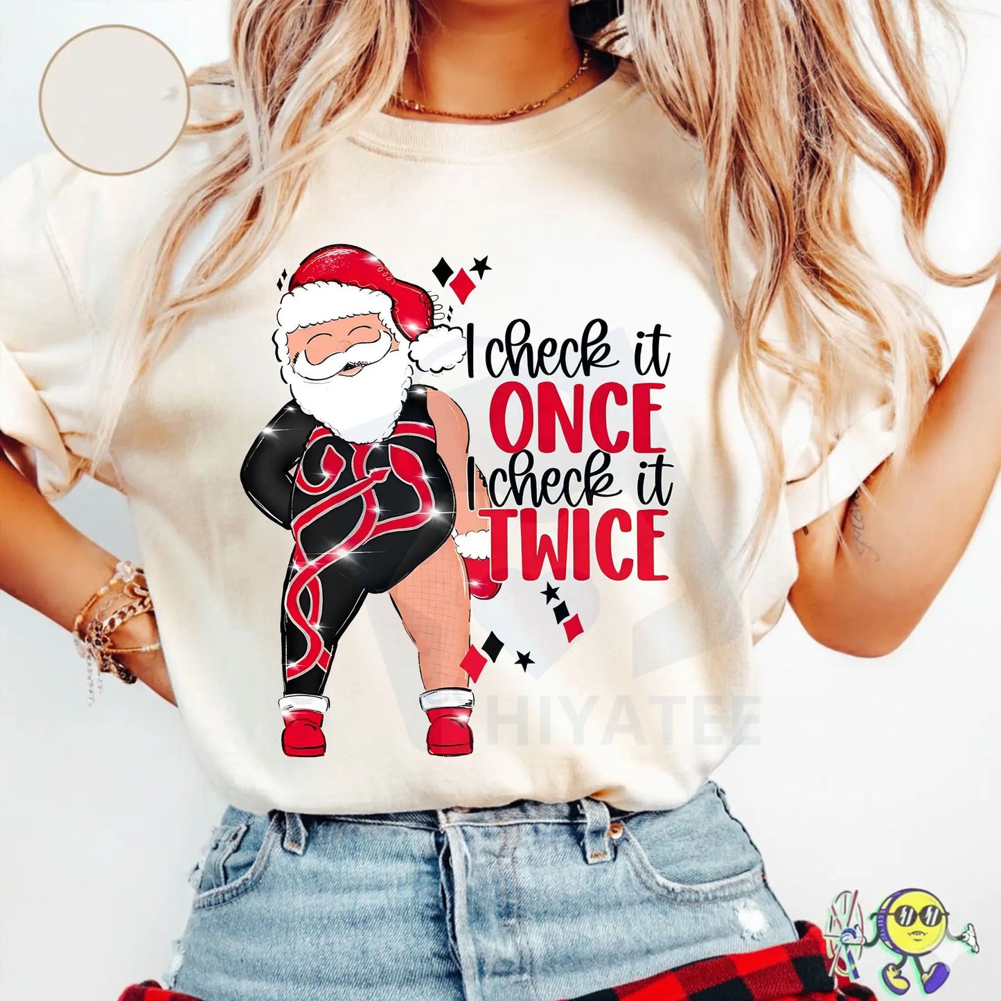 "Santa I Check It Once O Check It Twice" Era Inspired Unisex T-shirt