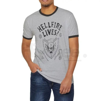 Dustin HellFired Lives Ringer Tee