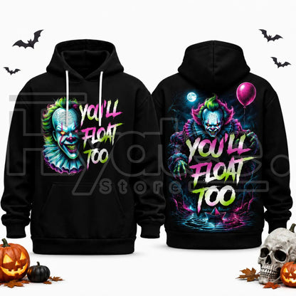 Unisex Horror Movie Villain Double-Sided Graphic Hoodie