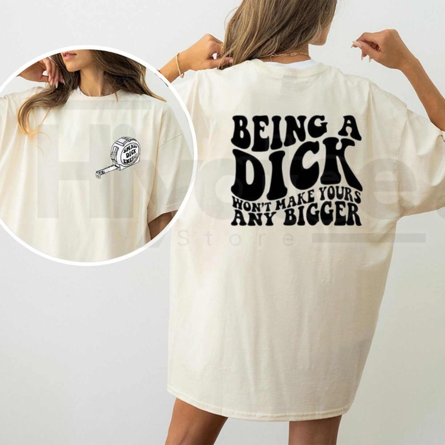 "Being A Dick" – Funny Sarcastic Trending Graphic Top