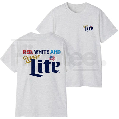 Red White And Lite T-Shirt – Colorful 4th of July America Graphic Tee