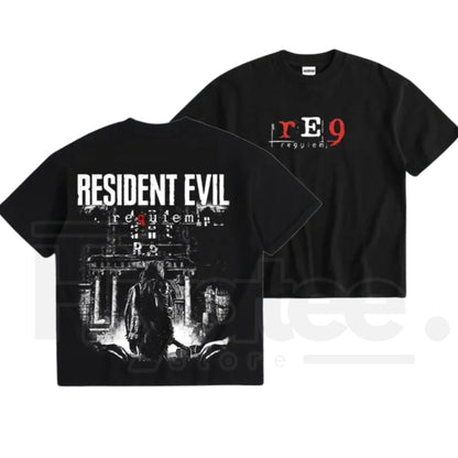 Resident Evil "Requiem" Leon Kennedy T-Shirt – Vintage Distressed RE4 Fan Tee