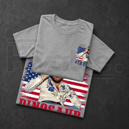 Dinosaur Hank Williams Jr Bocephus Western Shirt – Funny Cowboy 4th Of July Country Music Vintage Tee