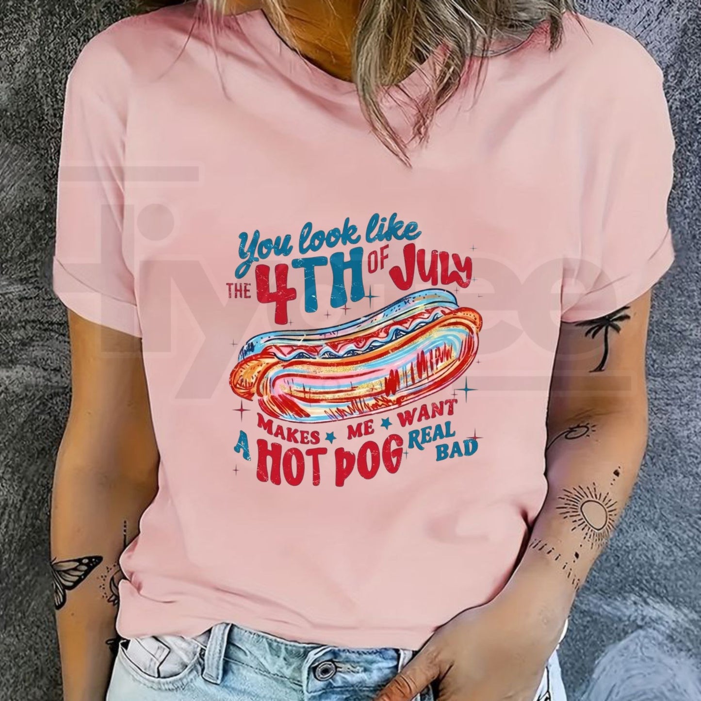 You Look Like the 4th of July T-Shirt – Patriotic USA Graphic Tee, 250th Anniversary Independence Day Shirt