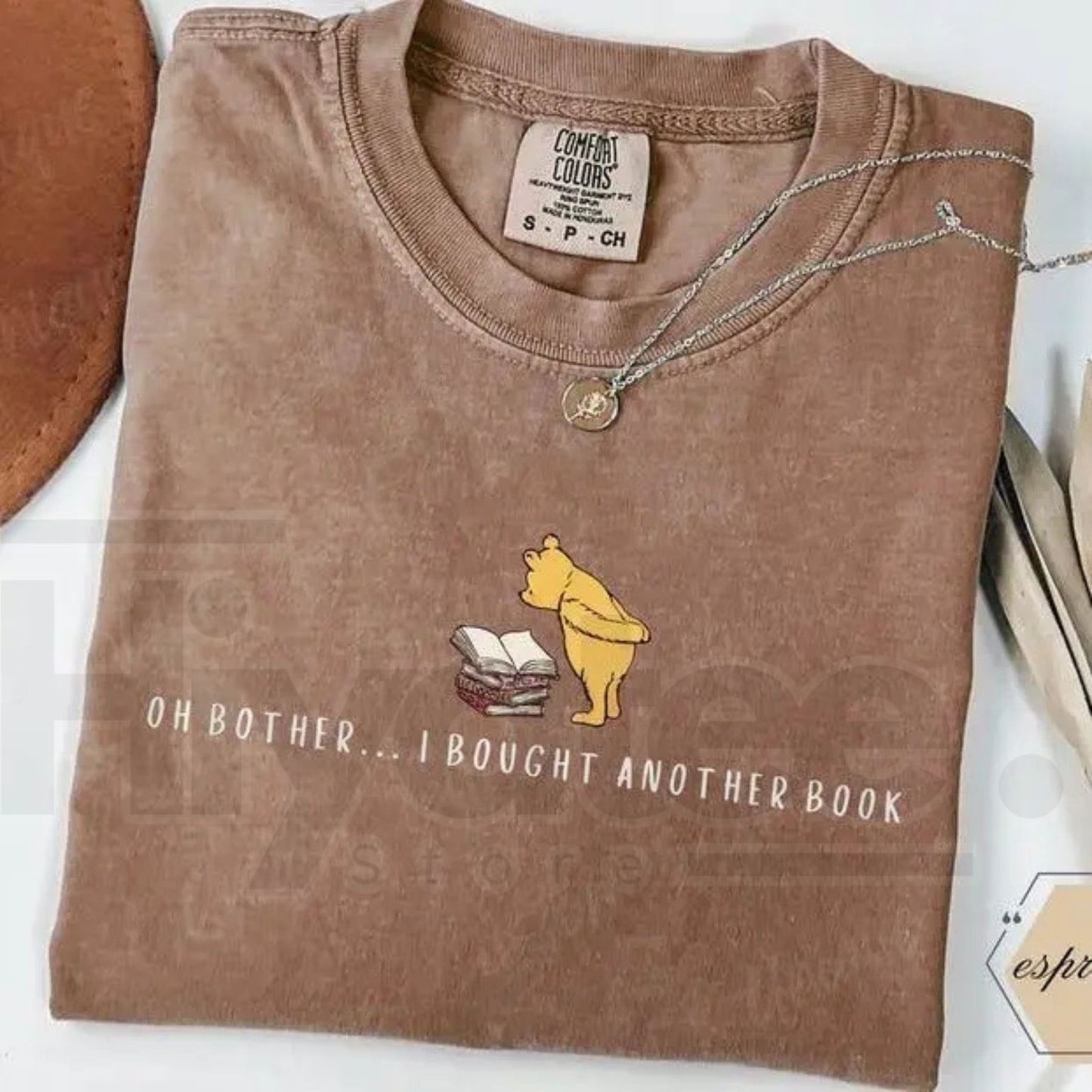 Comfort Colors Funny Book Bear Reading T-Shirt