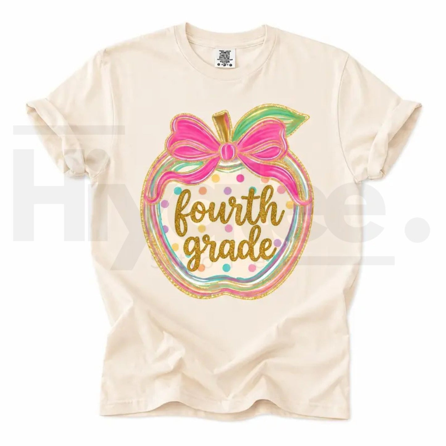Comfort Colors Pink Gingham Apple Teacher Shirt – Preppy Back to School Tee for Pre-K to 4th Grade