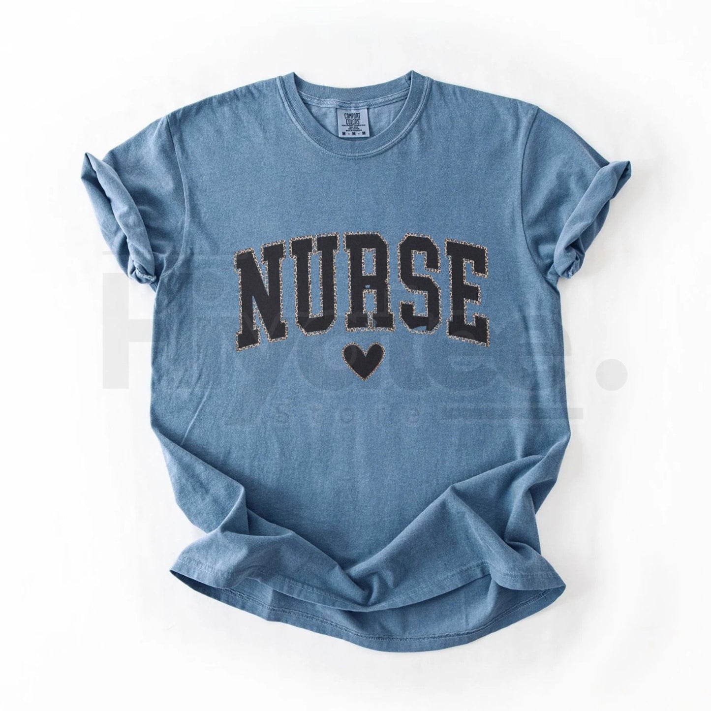 Comfort Colors® Nurse Leopard T-Shirt – Trendy Cheetah Print Nursing Tee, Cute Healthcare Gift