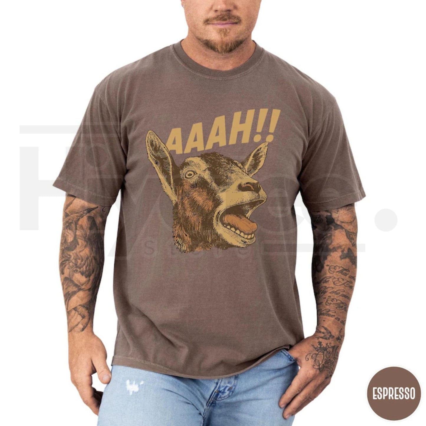 Funny Goat Halloween Shirt Meme Farm Animal Humor Comfort Colors Tee