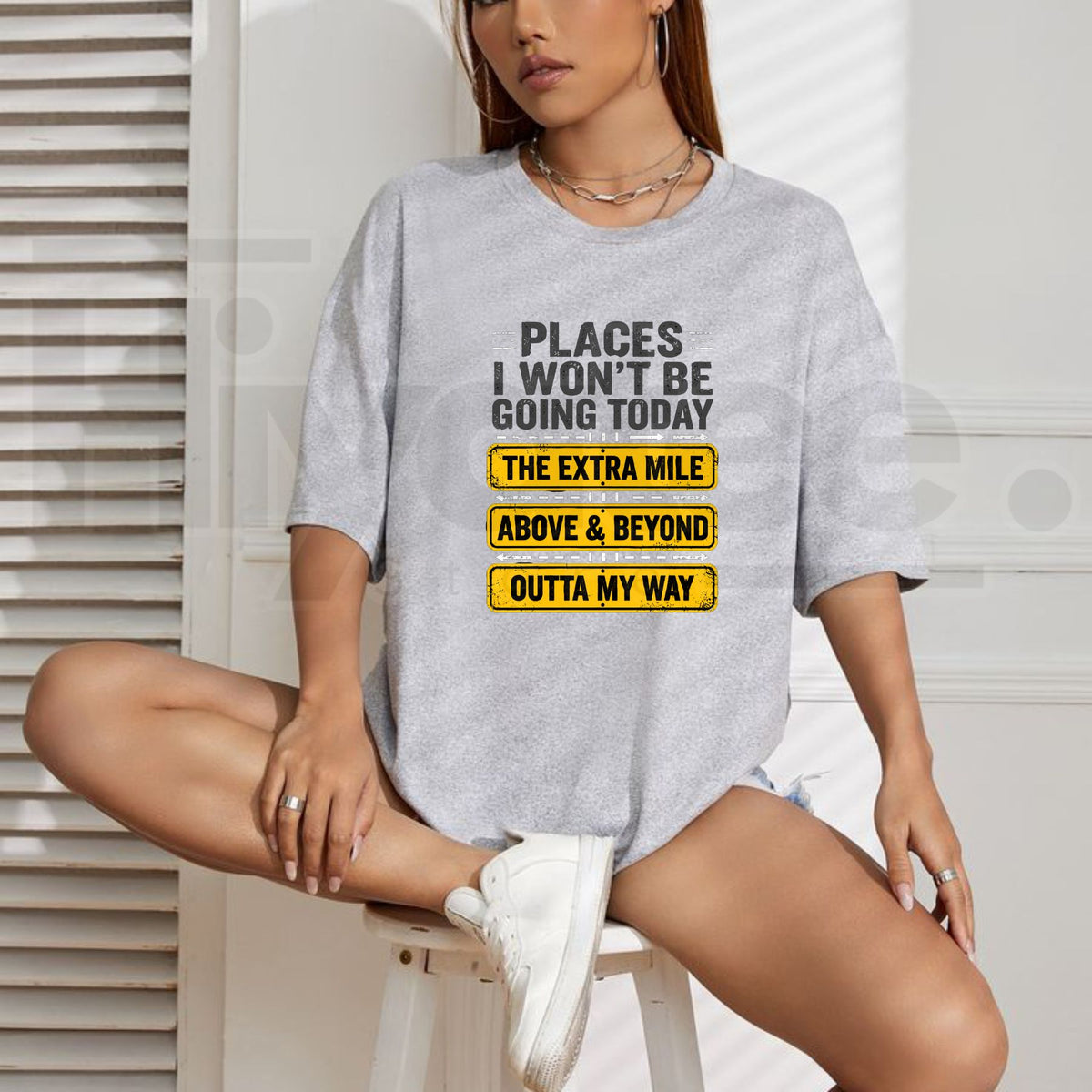 Places I Won't Be Going Today T-Shirt – Funny Sarcastic Quote TeePlaces I Won't Be Going Today T-Shirt – Funny Sarcastic Quote Tee