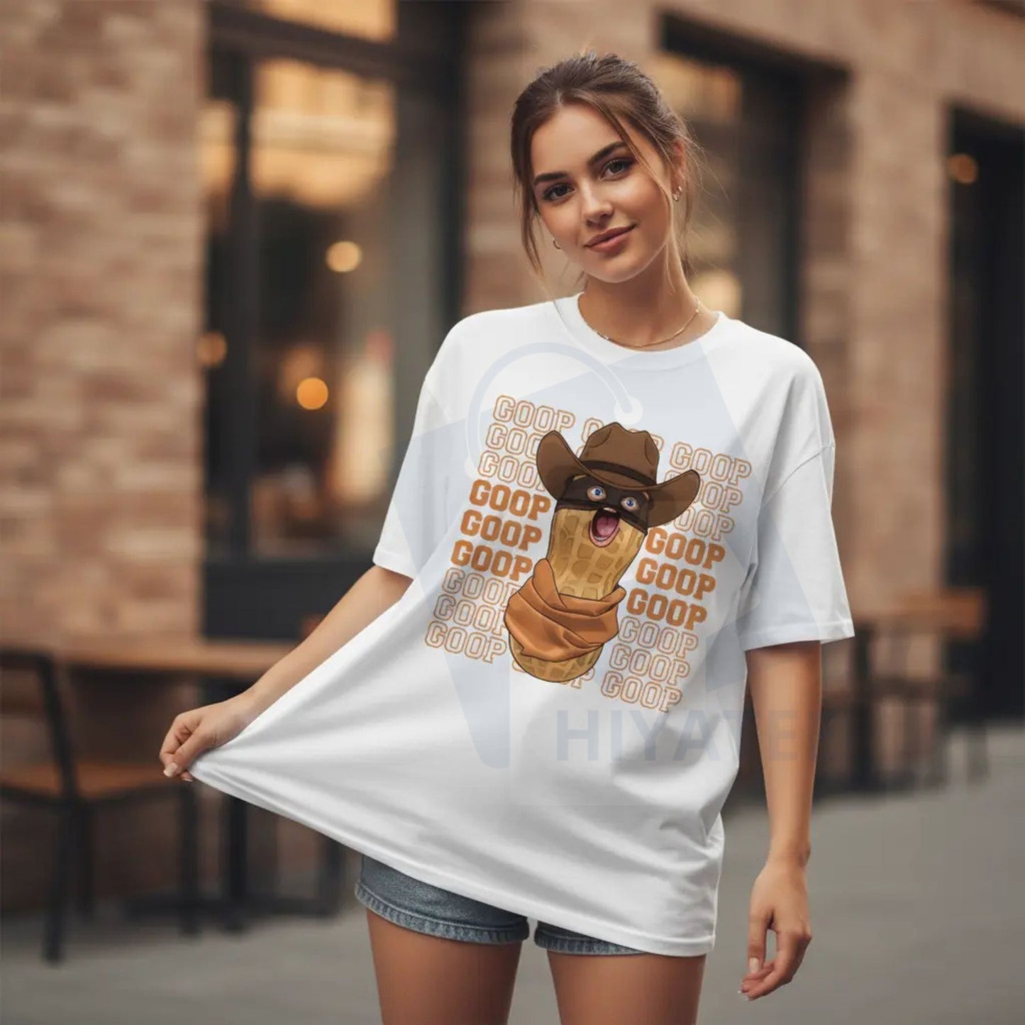 The Burnt Peanut GOOP Meme Graphic Tee – Whimsical Viral Streetwear