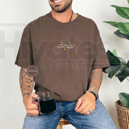 Embroidered Comfort Colors® You Can Do Hard Things T-Shirt