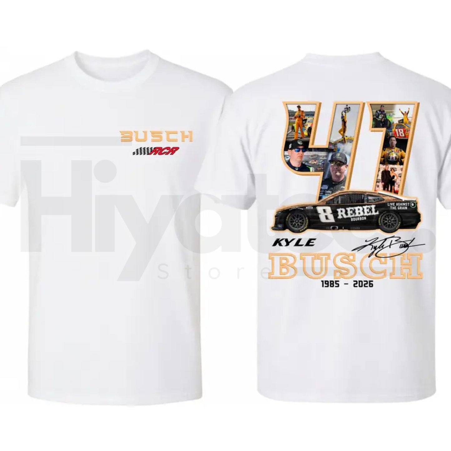 Kyle Busch Rowdy Racing Tribute T-Shirt – Vintage NASCAR Legend Graphic Tee