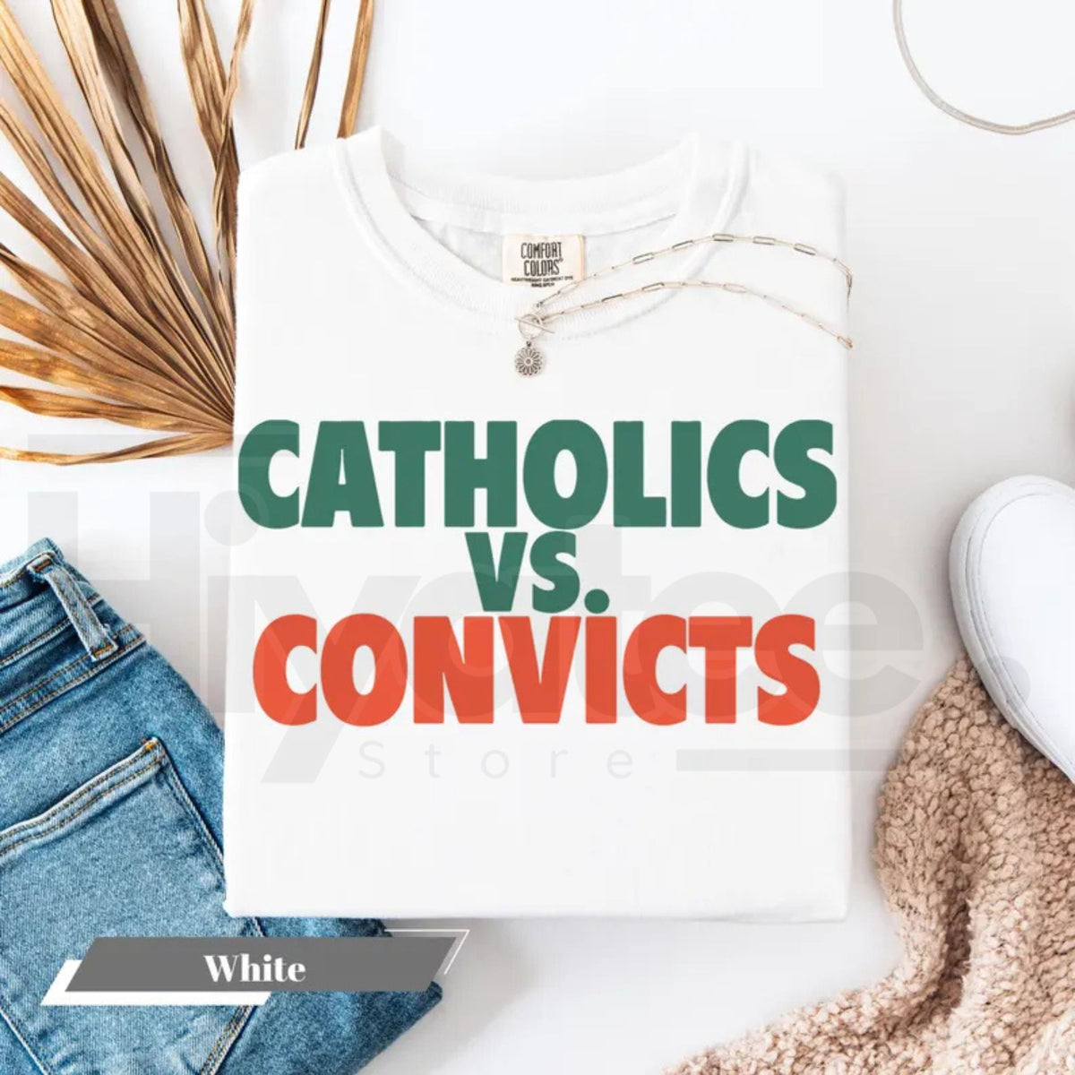 Catholics Vs Convicts Shirt 1988 Football Rivalry Vintage Game Day Graphic Tee
