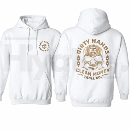 Bold Skull Graphic Pullover Hoodie