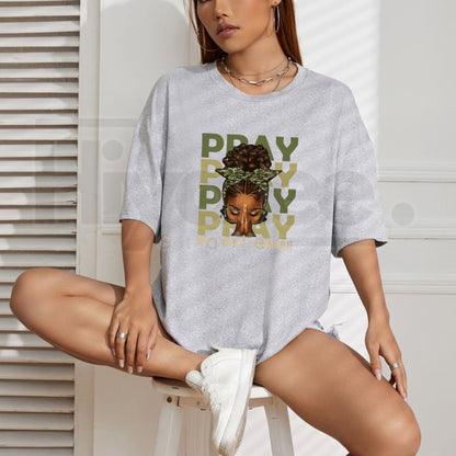 "Fortify Your Faith" – Inspirational Black Woman Afro Christian Graphic Top