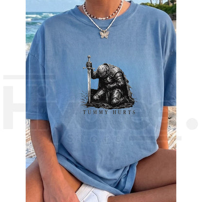 Comfort Colors Tummy Hurts Knight Dark Fantasy Tee