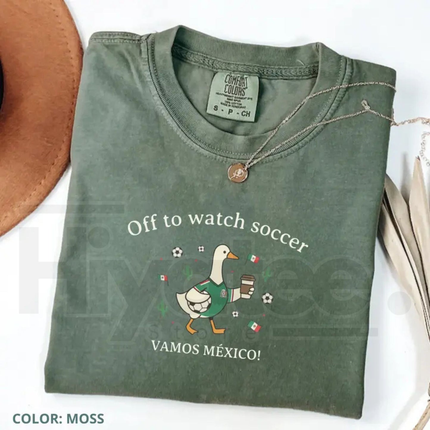 Off To Watch Soccer Mexico Shirt – Funny Duck Football Tee, Vamos Mexico Fan Shirt, Cute Soccer Lover Gift