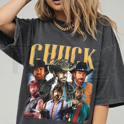 Comfort Colors® Chuck Norris Memorial Shirt – Legends Never Die Vintage Bootleg Graphic Tee