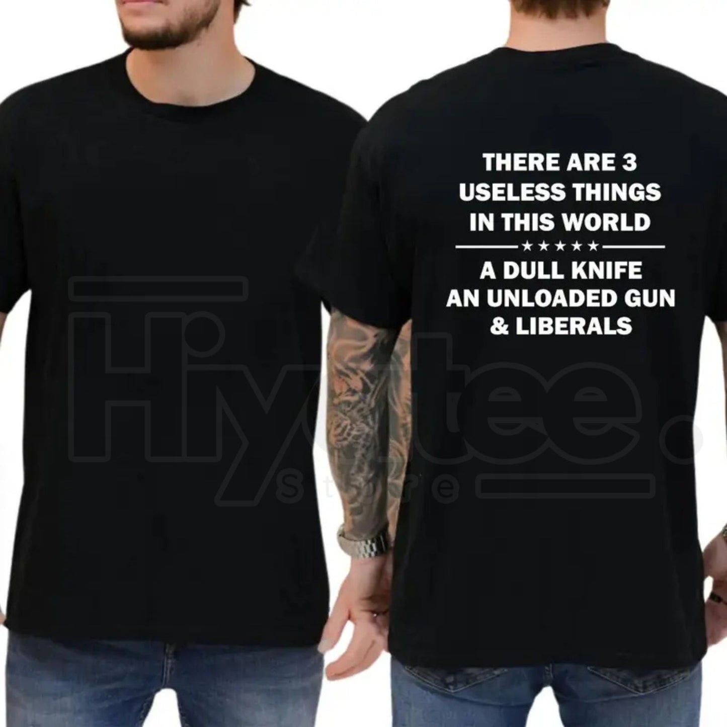 "3 Useless Things" – Funny Sarcastic Republican Vintage Graphic Top