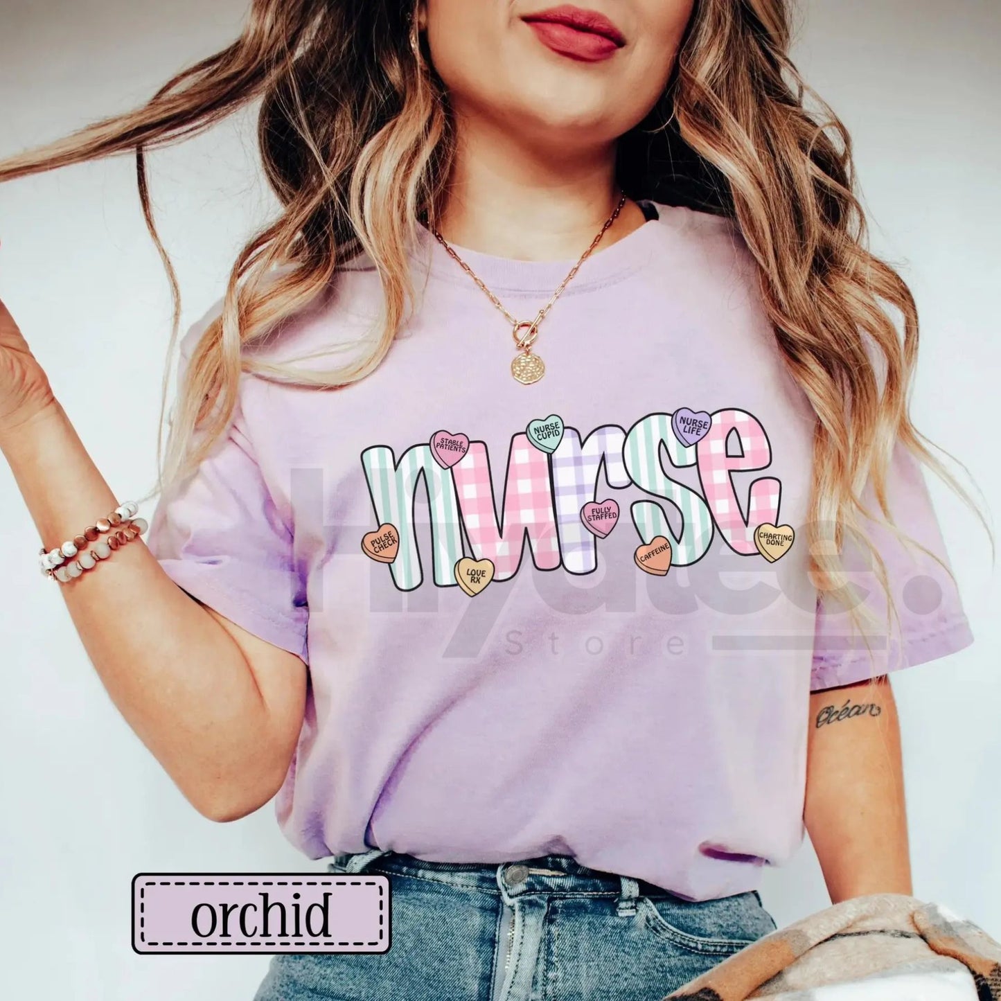 Comfort Colors® Nurse Valentine's Day Candy Heart Shirt