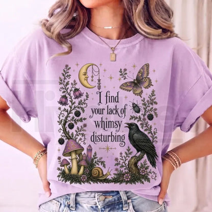 Comfort Colors Lack of Whimsy Crow Witchy Autumn Tee