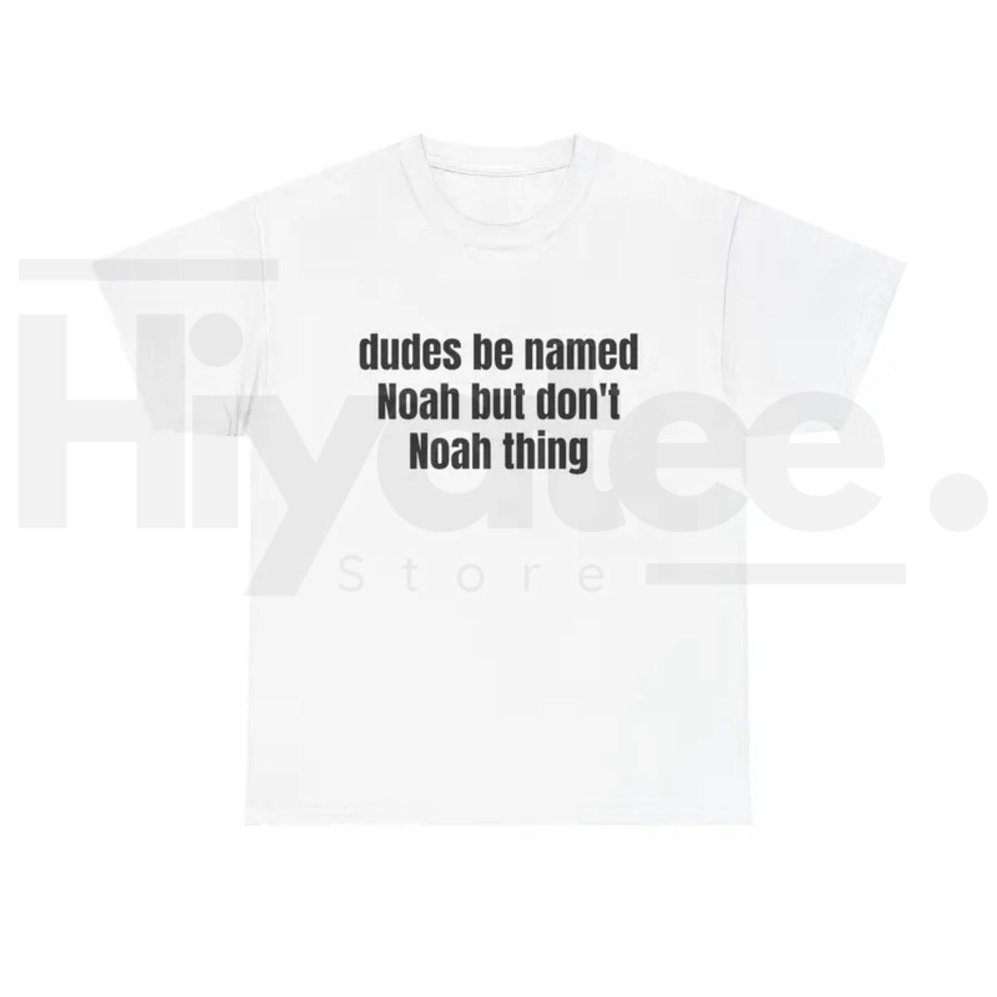 Dudes Be Named Noah But Don't Noah Thing T-Shirt – Funny Sarcastic Name Pun Tee