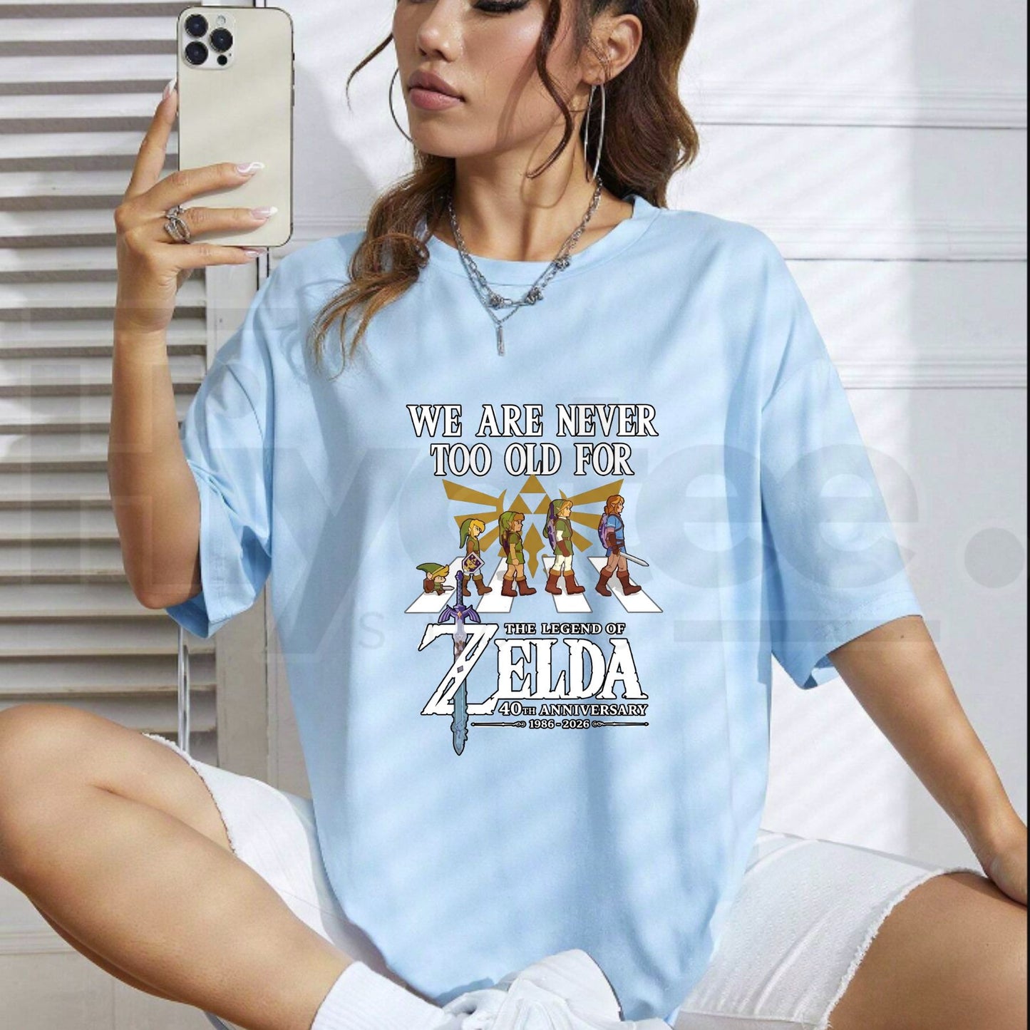 Never Too Old For The Legend of Zelda 40th Anniversary 1986-2026 T-Shirt