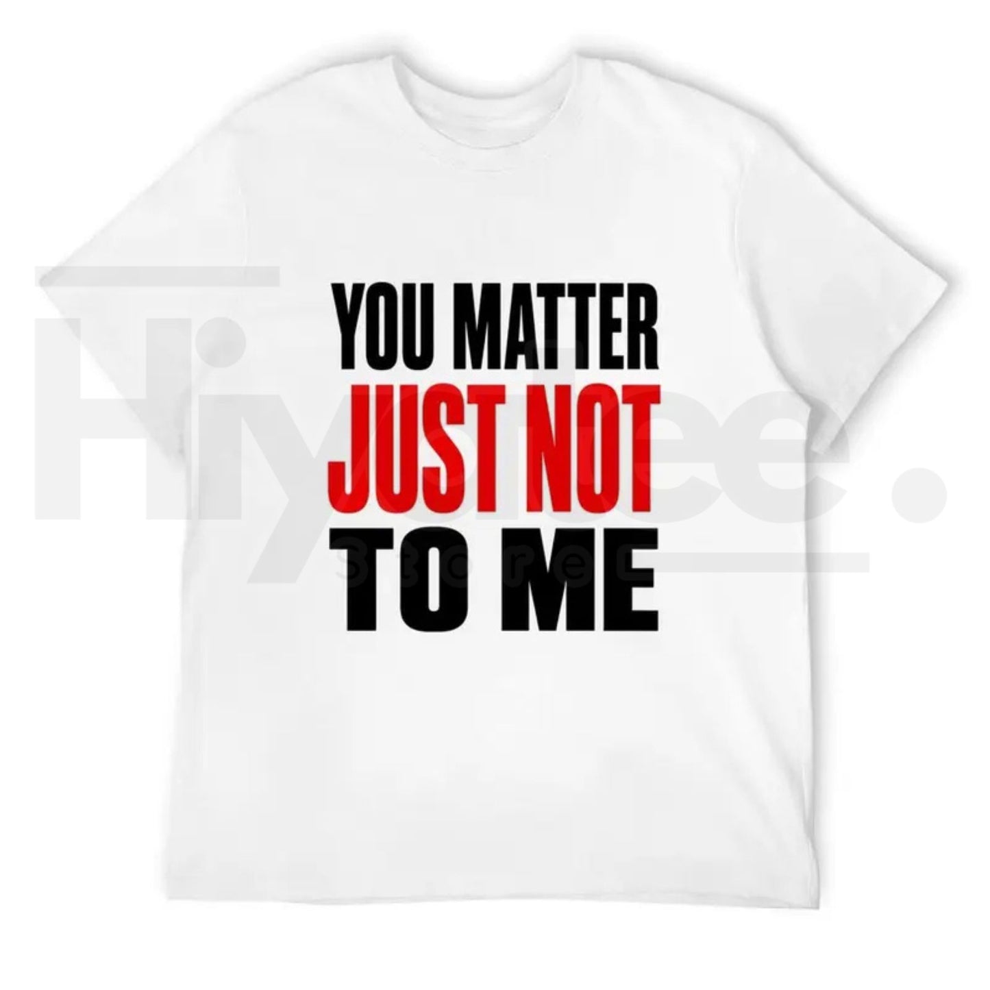 Men’s Classic Sarcastic Quote Cargo T-Shirt – Funny "You Matter Just Not To Me" Streetwear Tee