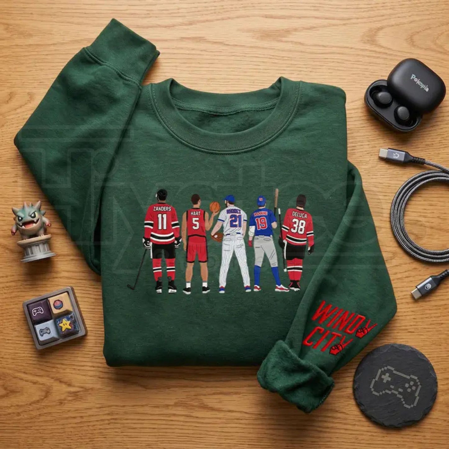 "Windy City" Embroidered Sweatshirt – Hockey Romance, Bookish Gift for Fans of Liz Tomforde