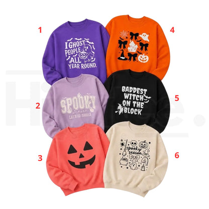 Halloween Edition Surprise Sweatshirt – Mystery Spooky Season Graphic Crewneck, Festive Autumn Mystery Pullover